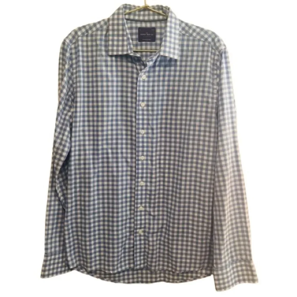 Classic Blue Gingham Dress Shirt